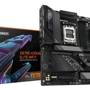 Placa Mãe X870E AORUS Elite WiFi7, PCI 5.0, AMD AM5, ATX, DDR5, 3x M.2, USB 4.0