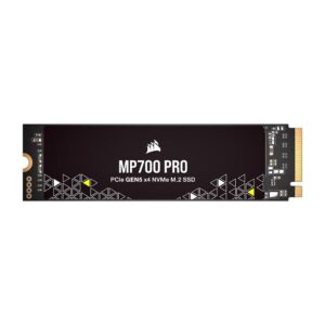 SSD 2TB Gen 5 Corsair MP700 Pro, M.2 NVMe, Leitura 12400MB/s e Gravação 11800MB/s, Preto